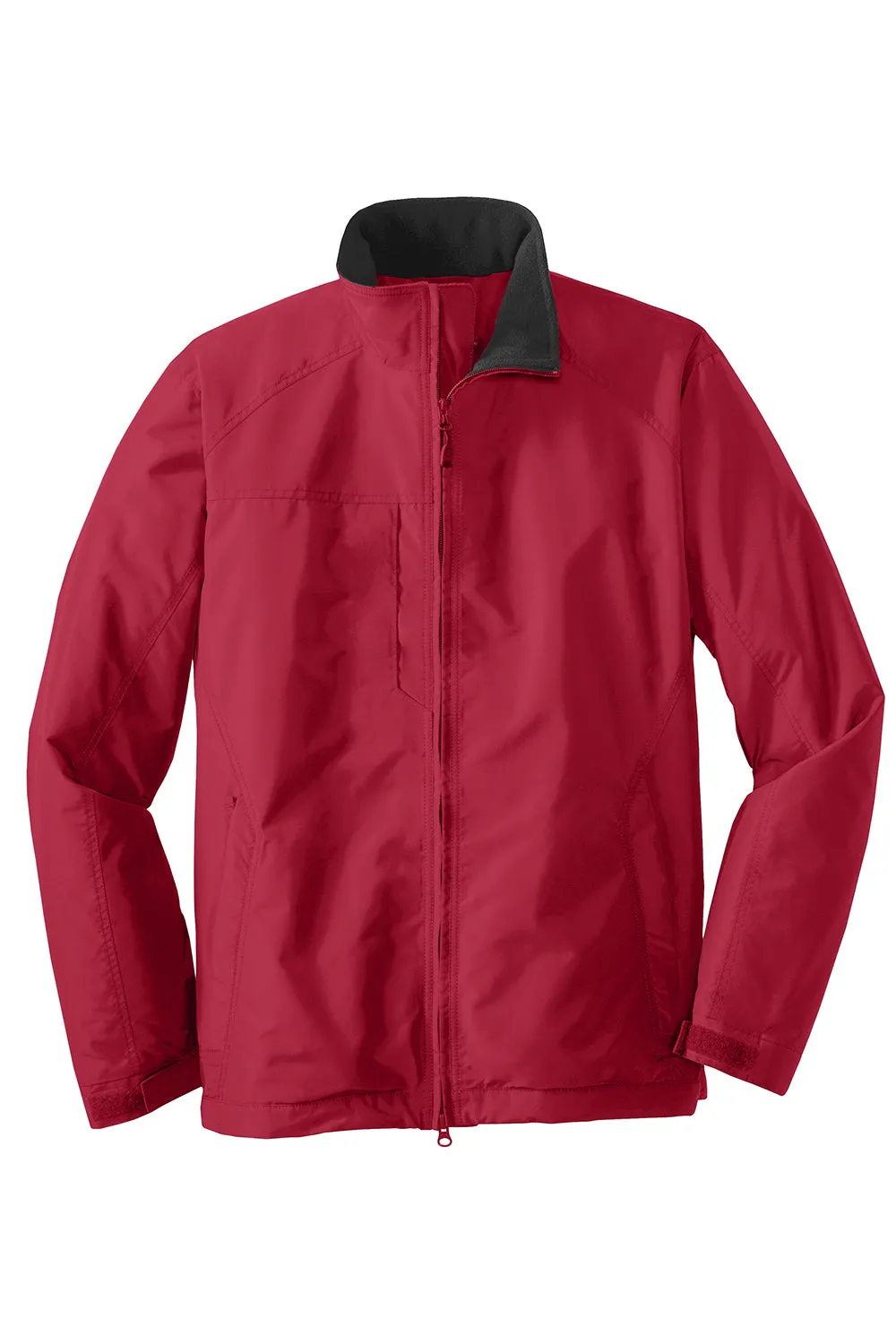 Port Authority Mens Challenger II Wind & Water Resistant Full Zip Jacket - True Red/True Black
