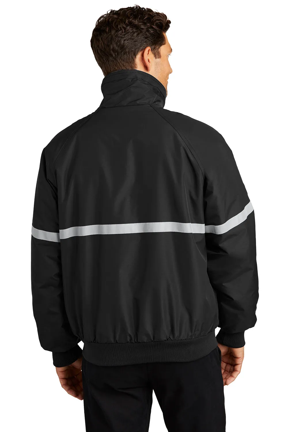 Port Authority Mens Challenger Wind & Water Resistant Full Zip Jacket - True Black