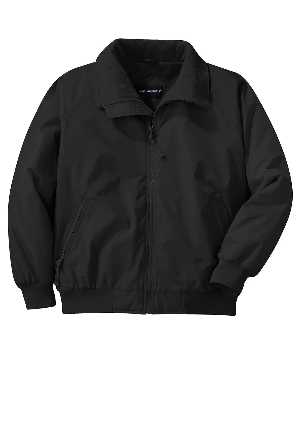 Port Authority Mens Challenger Wind & Water Resistant Full Zip Jacket - True Black