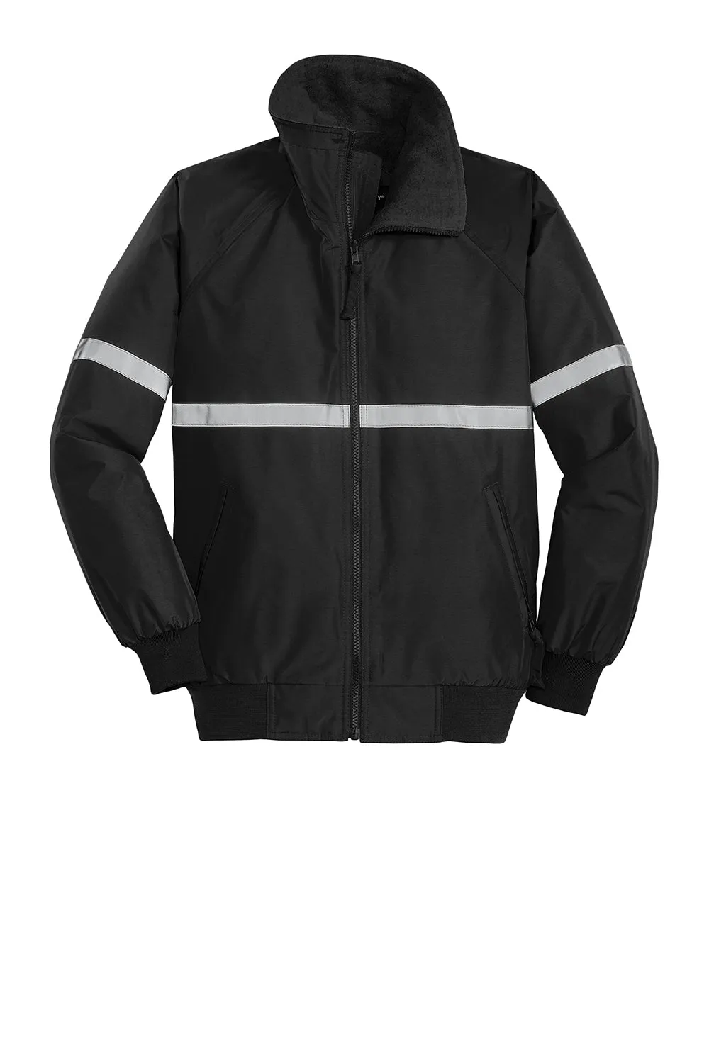Port Authority Mens Challenger Wind & Water Resistant Full Zip Jacket - True Black