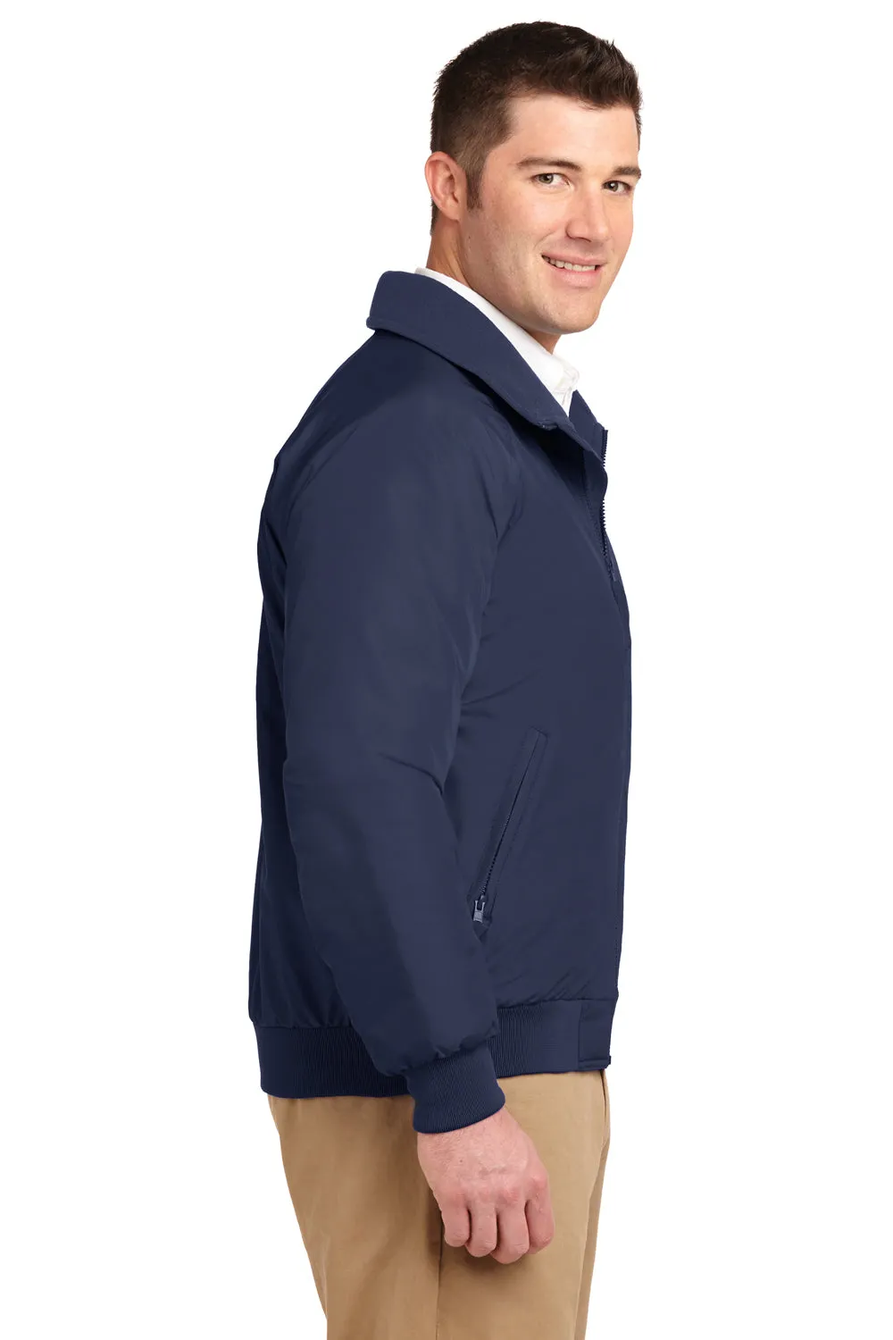 Port Authority Mens Challenger Wind & Water Resistant Full Zip Jacket - True Navy Blue