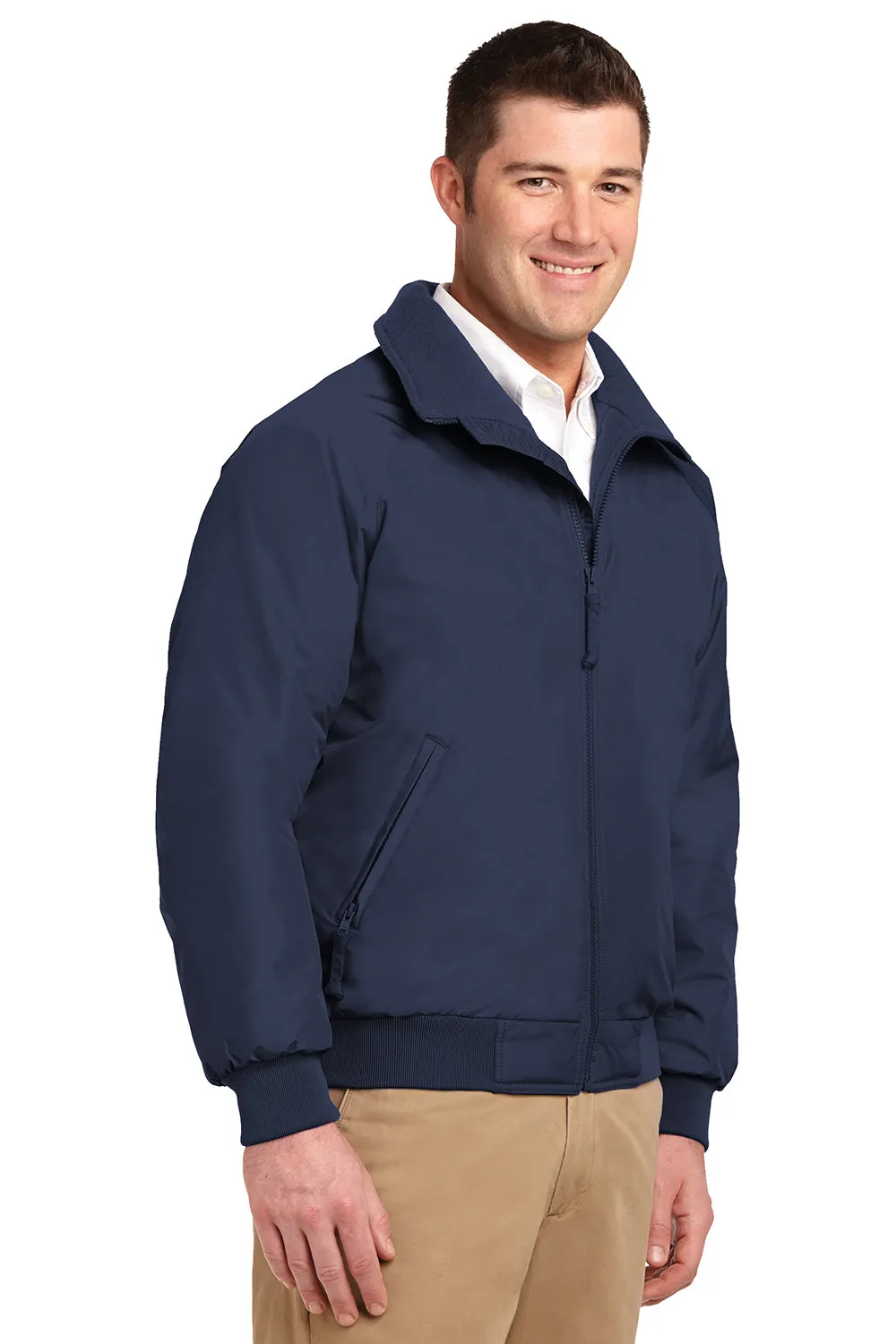 Port Authority Mens Challenger Wind & Water Resistant Full Zip Jacket - True Navy Blue