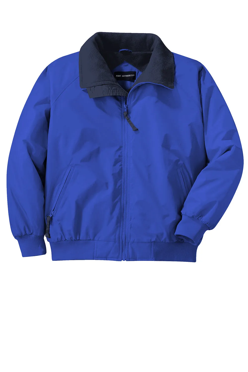 Port Authority Mens Challenger Wind & Water Resistant Full Zip Jacket - True Royal Blue/True Navy Blue