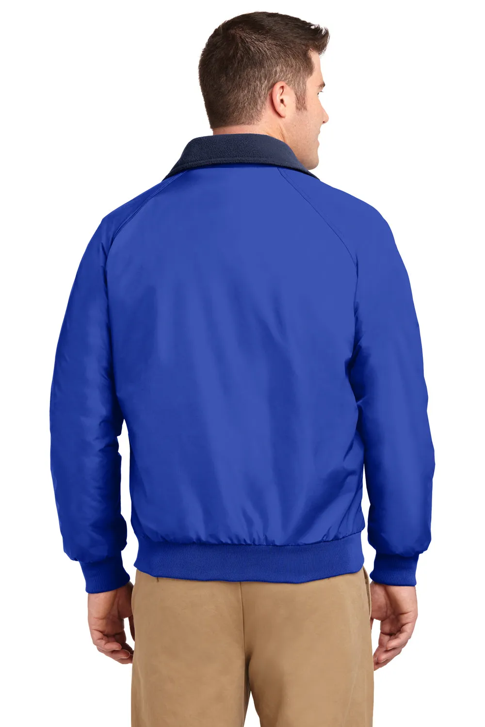 Port Authority Mens Challenger Wind & Water Resistant Full Zip Jacket - True Royal Blue/True Navy Blue
