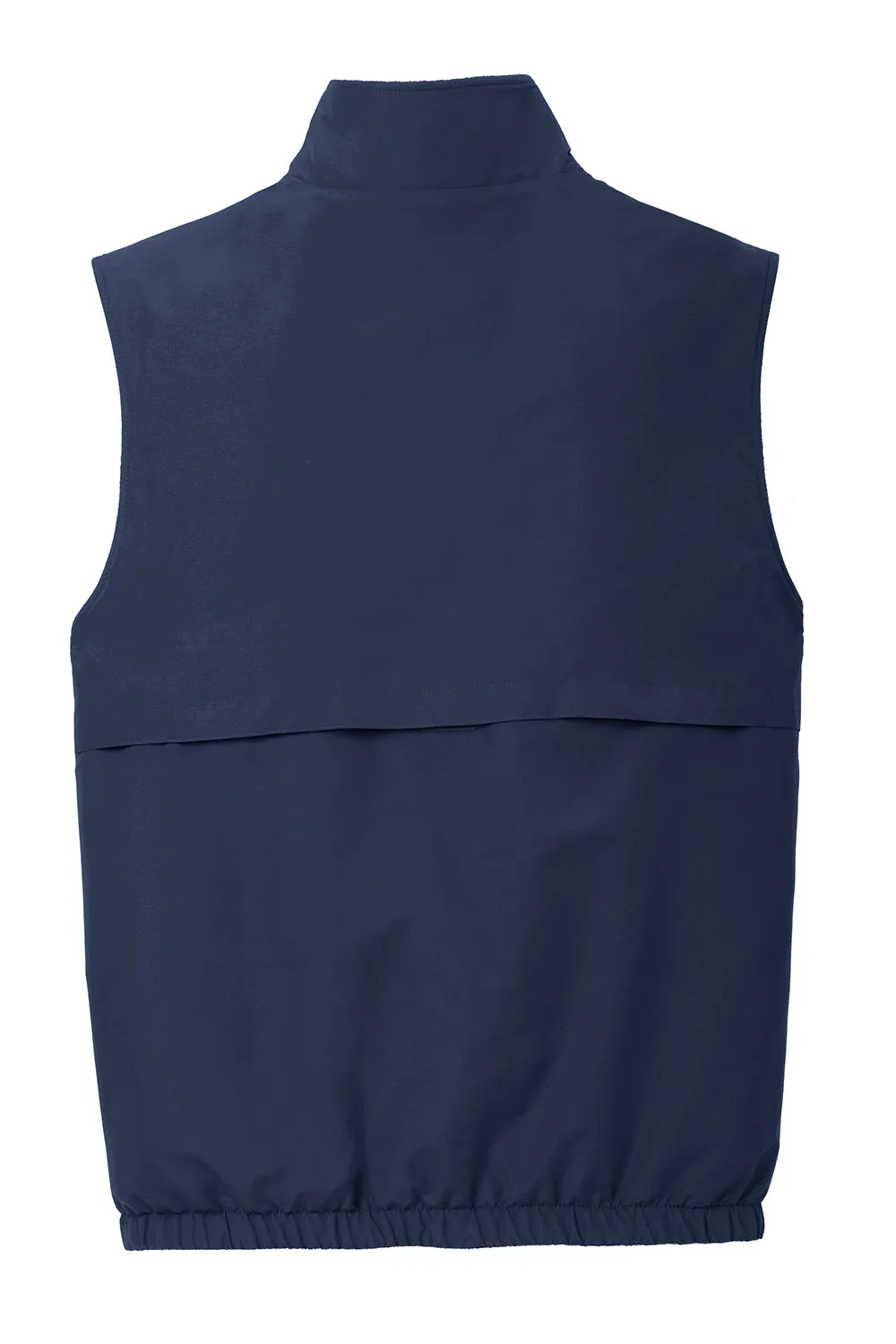 Port Authority Mens Charger Reversible Wind & Water Resistant Full Zip Vest - True Navy Blue