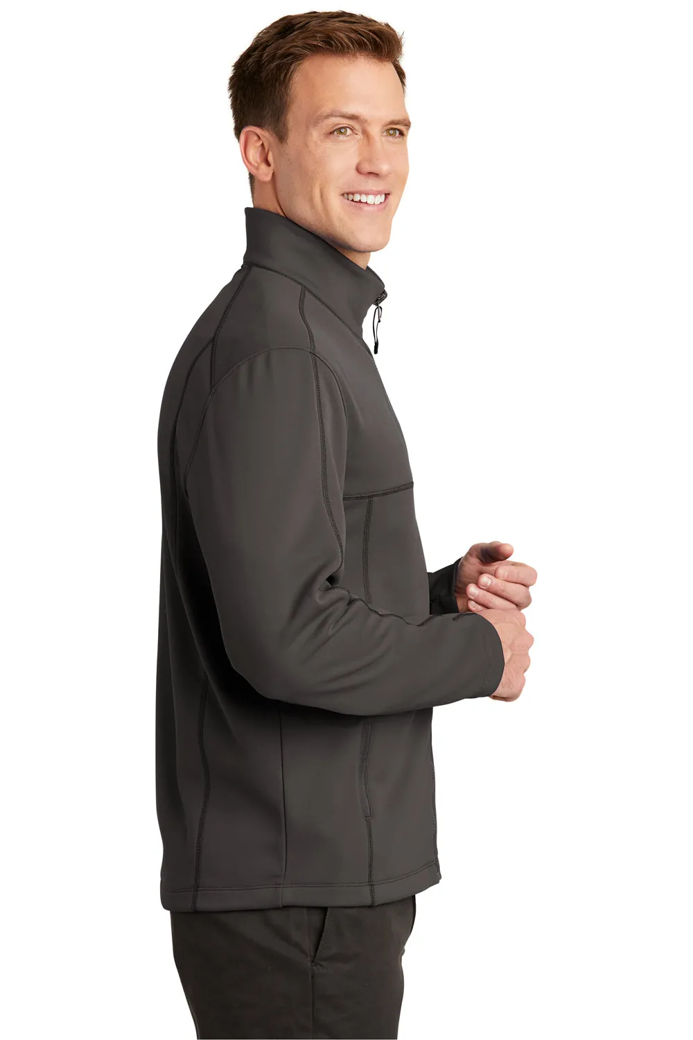 Port Authority Mens Collective Full Zip Smooth Fleece Jacket - Graphite Grey
