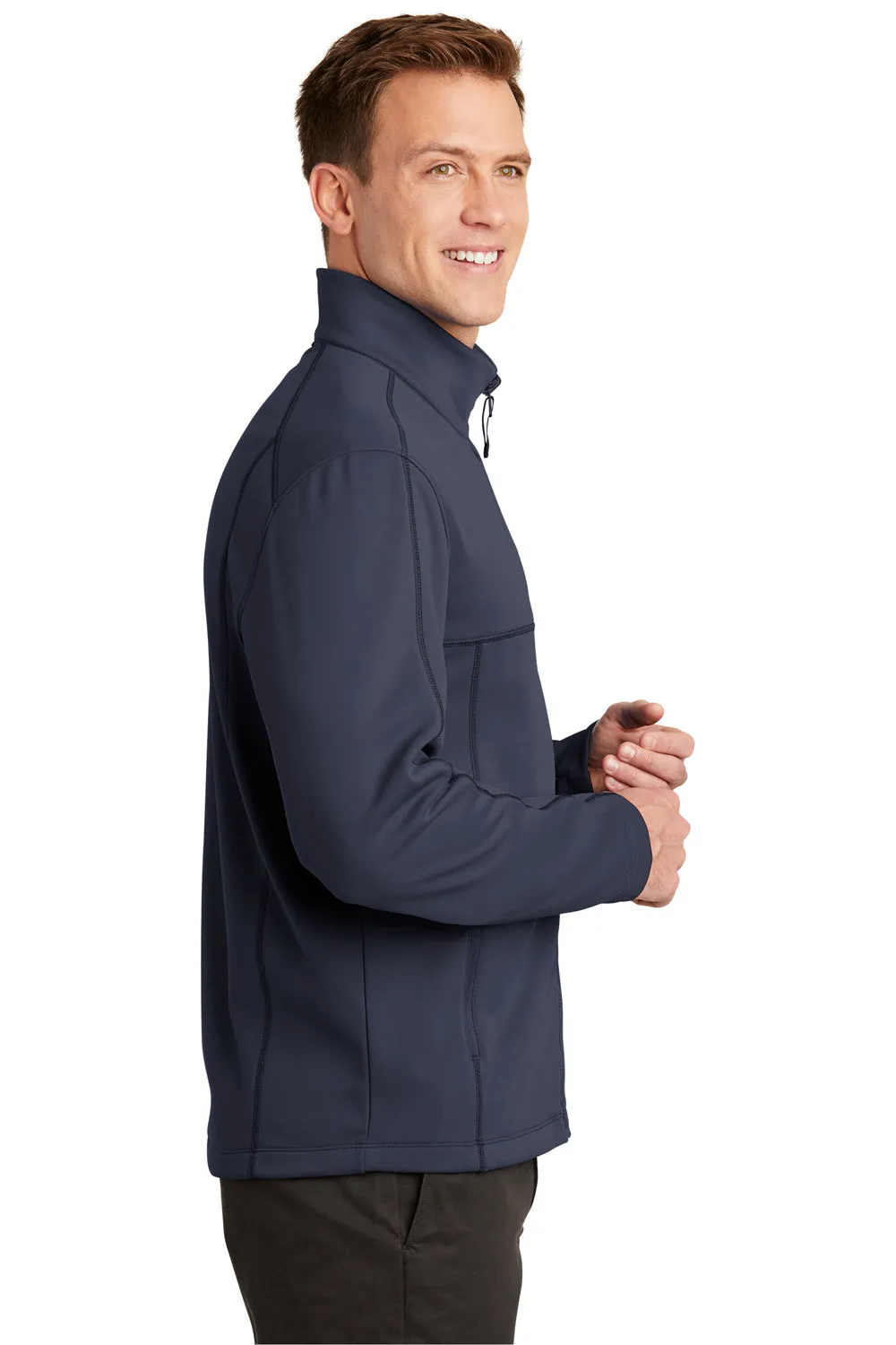 Port Authority Mens Collective Full Zip Smooth Fleece Jacket - River Navy Blue