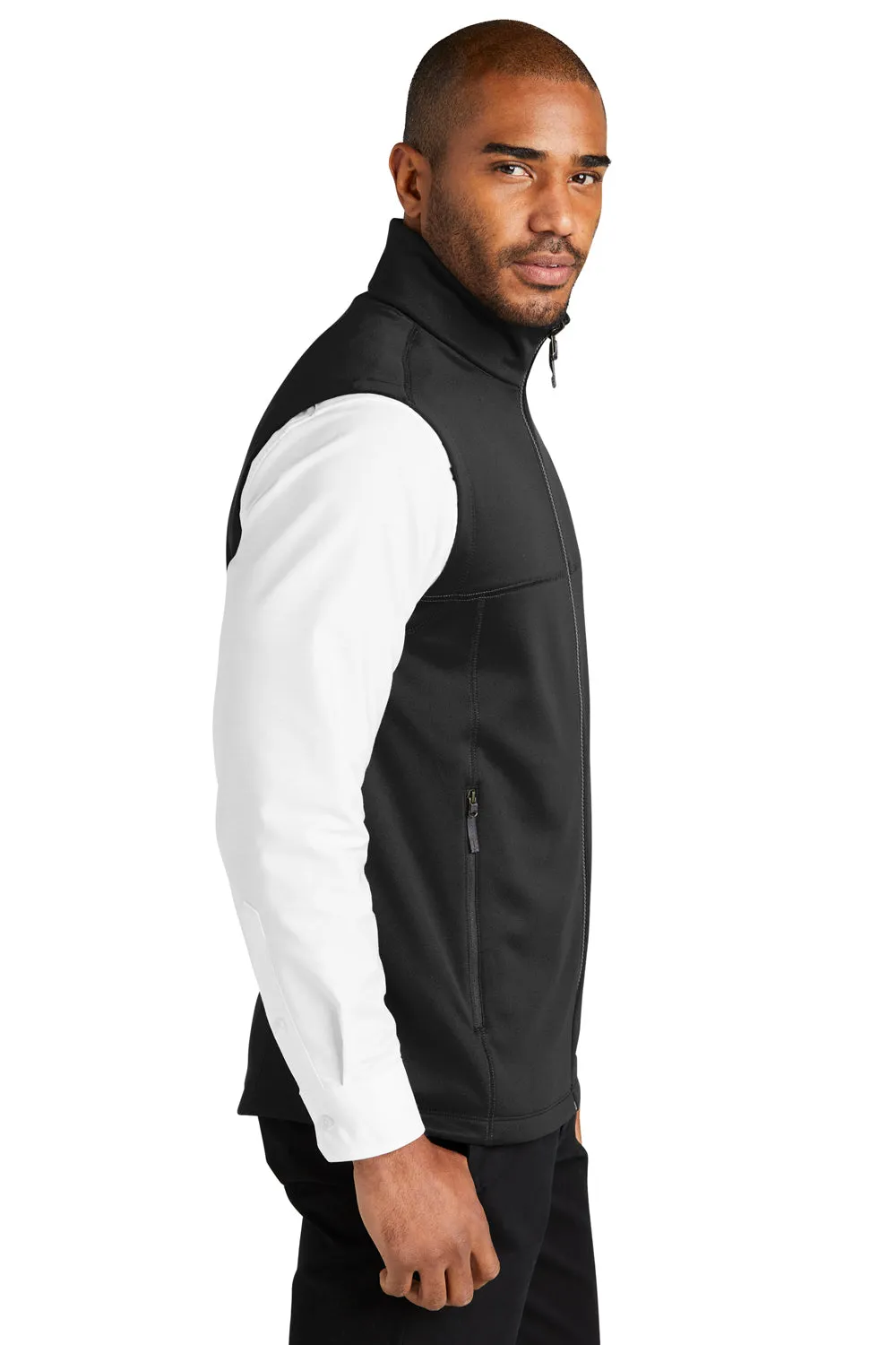 Port Authority Mens Collective Smooth Fleece Full Zip Vest - Deep Black
