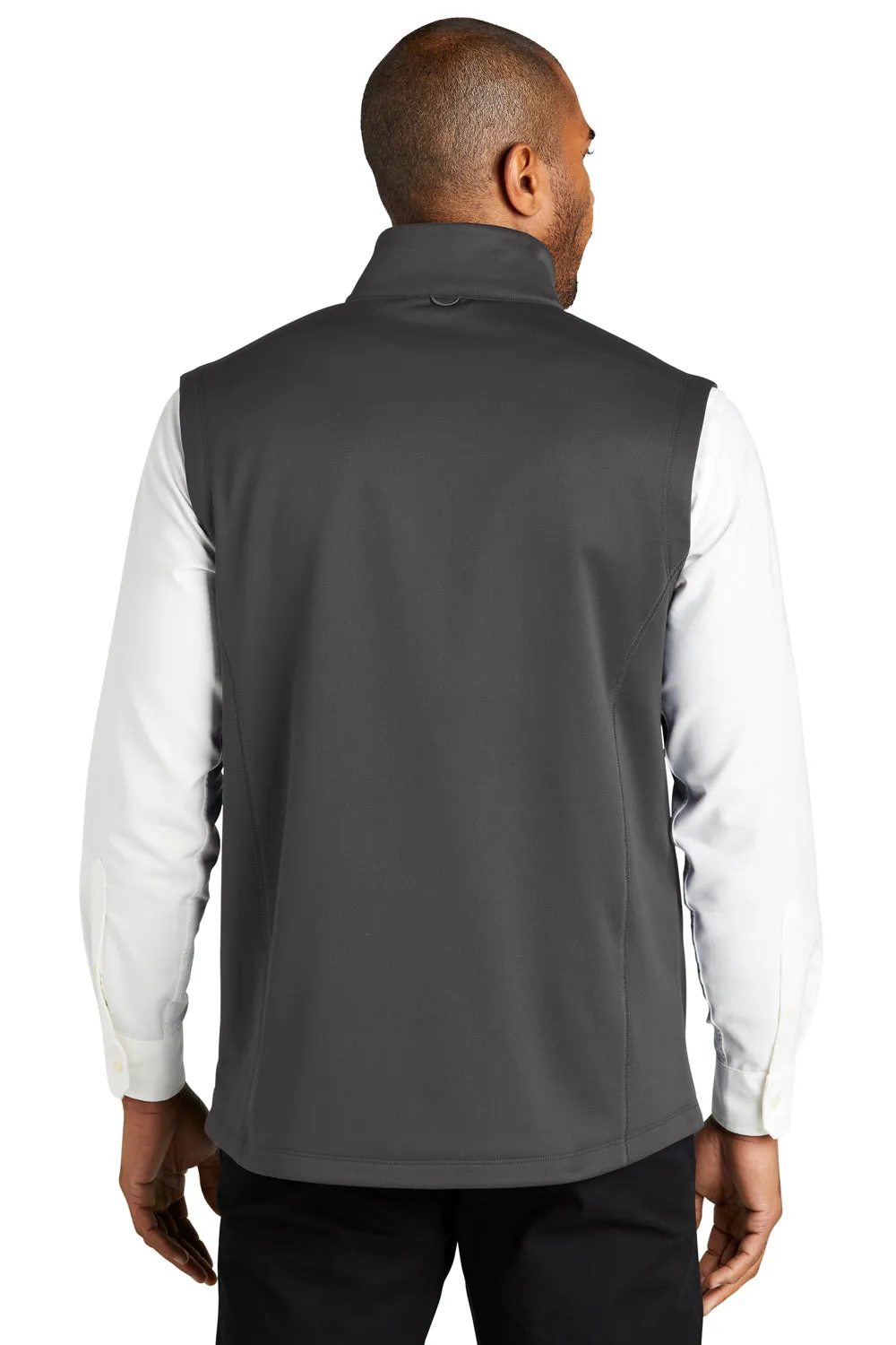 Port Authority Mens Collective Smooth Fleece Full Zip Vest - Graphite Grey