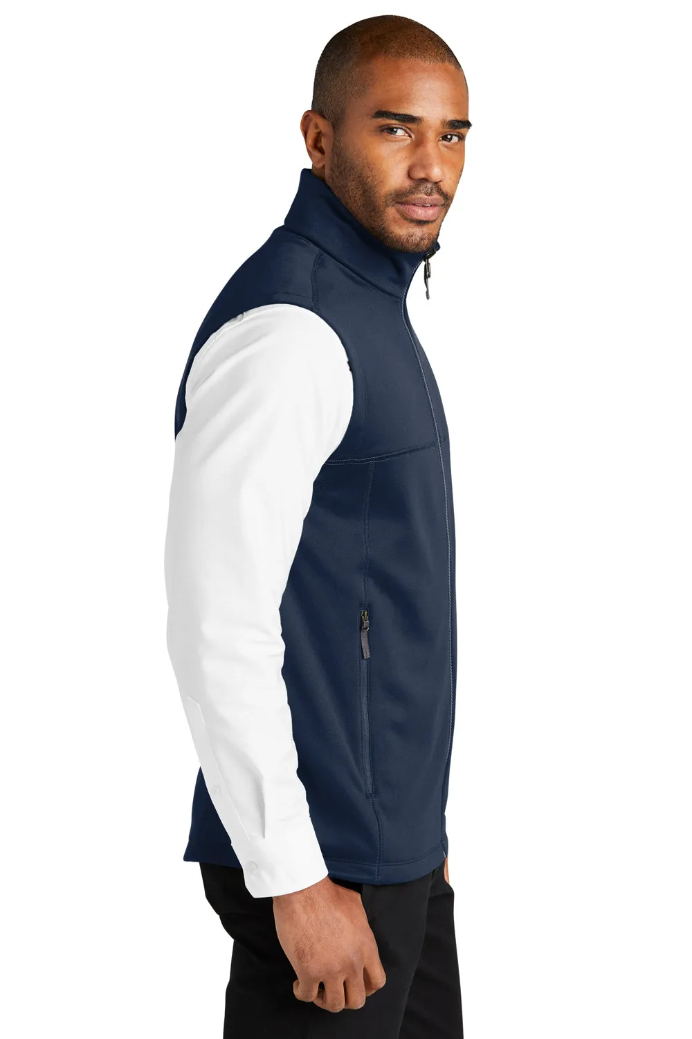 Port Authority Mens Collective Smooth Fleece Full Zip Vest - River Navy Blue