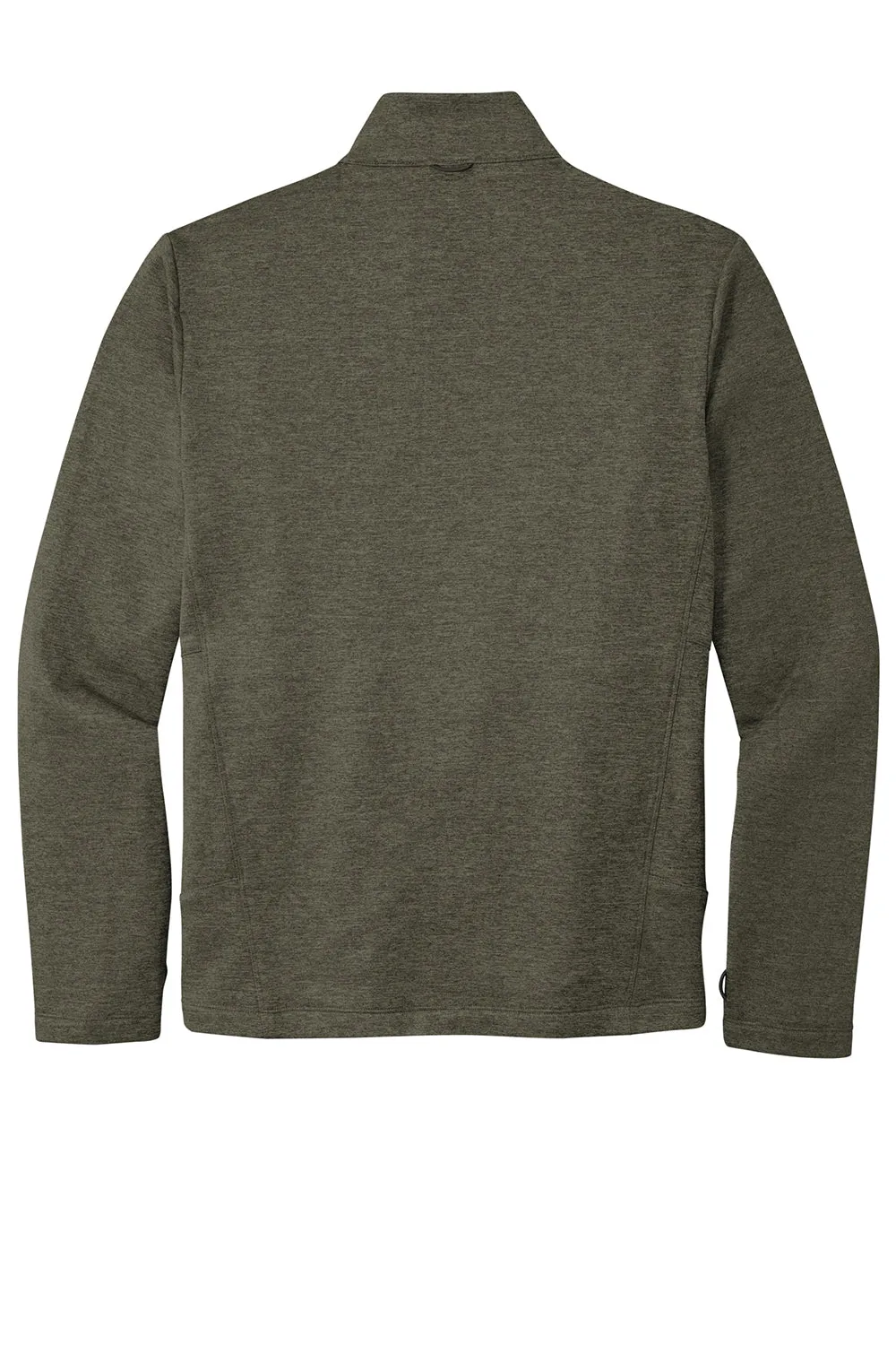 Port Authority Mens Collective Striated Fleece Full Zip Jacket - Heather Deep Olive Green - Closeout