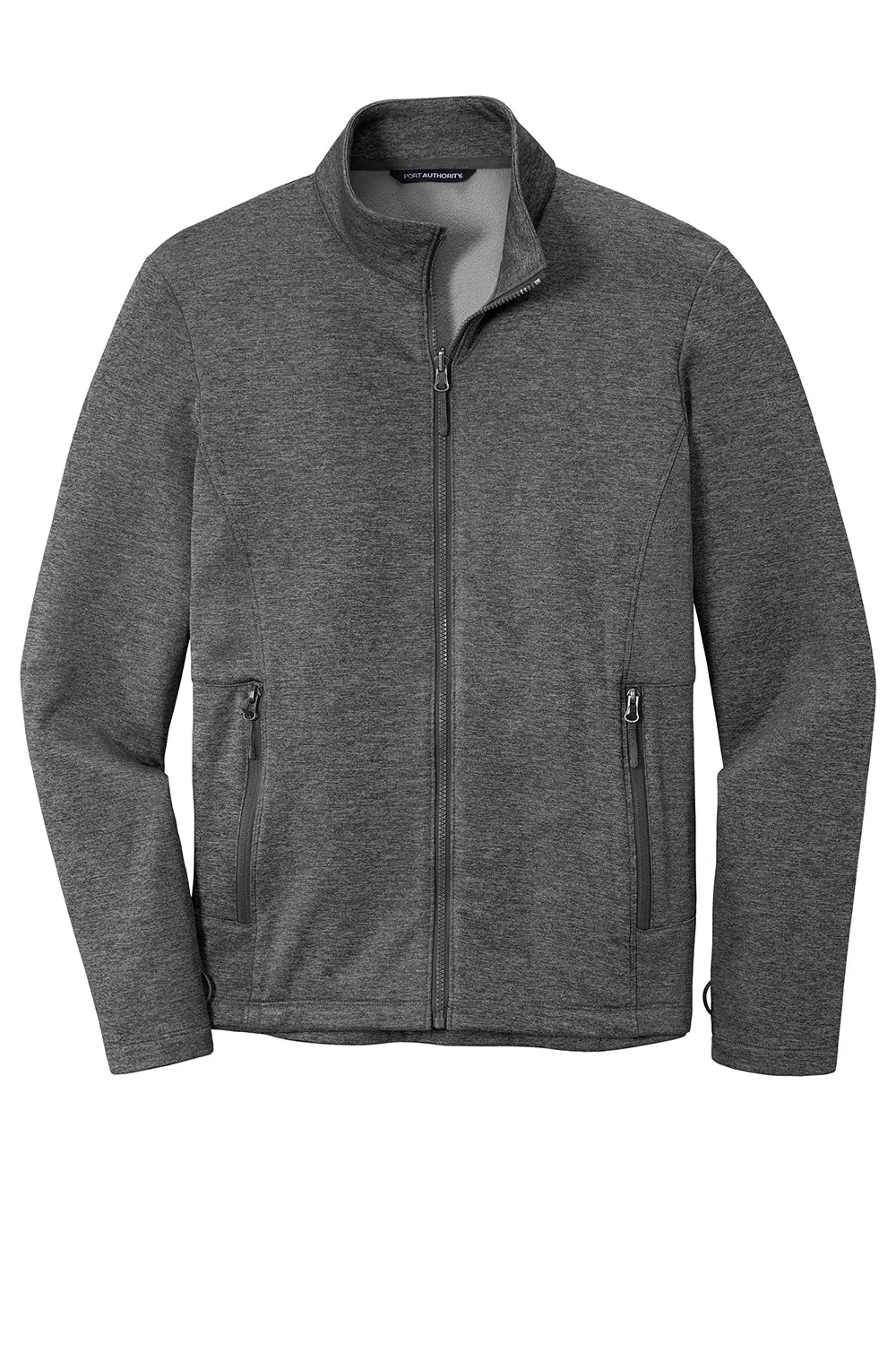 Port Authority Mens Collective Striated Fleece Full Zip Jacket - Heather Sterling Grey