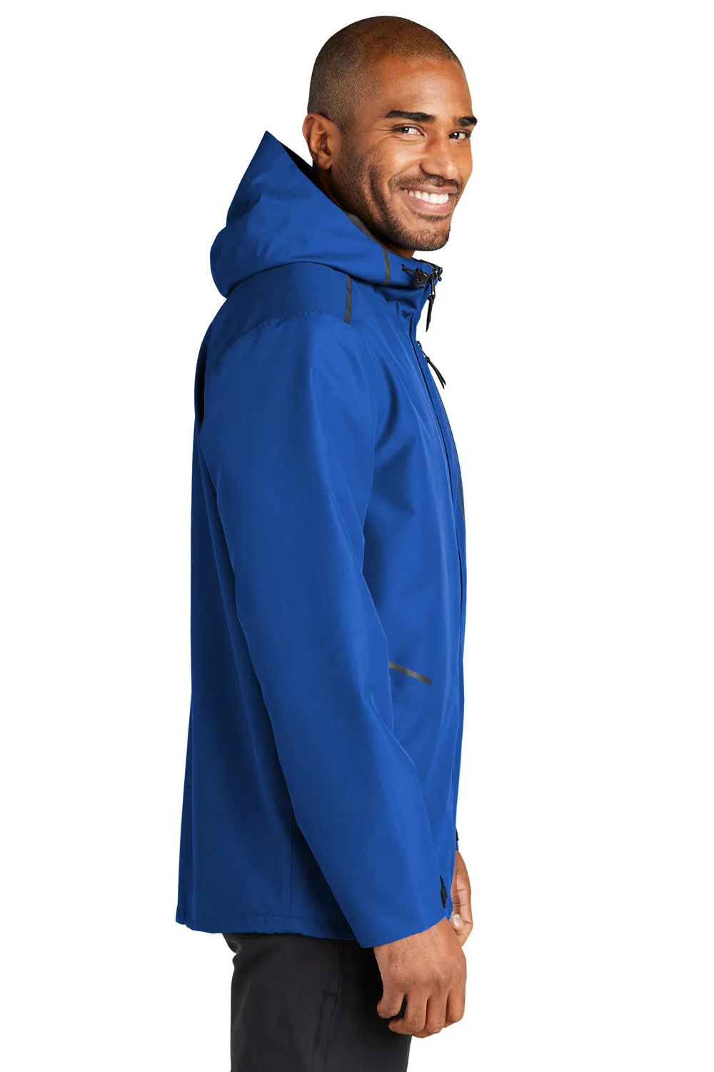 Port Authority Mens Collective Tech Full Zip Outer Shell Hooded Jacket - True Royal Blue