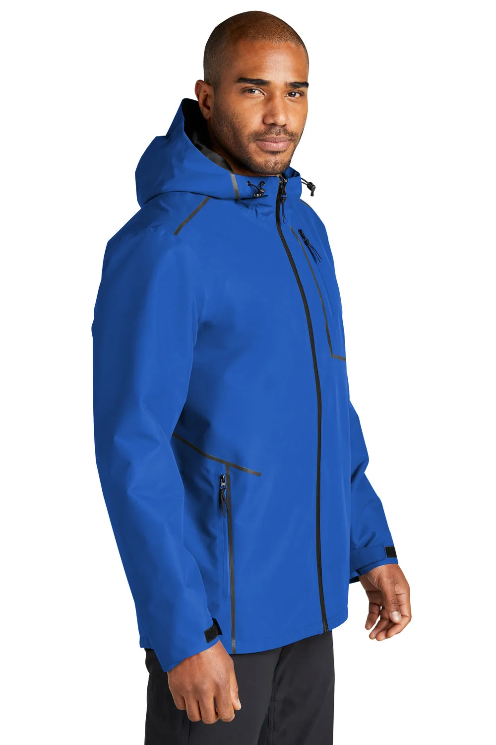 Port Authority Mens Collective Tech Full Zip Outer Shell Hooded Jacket - True Royal Blue
