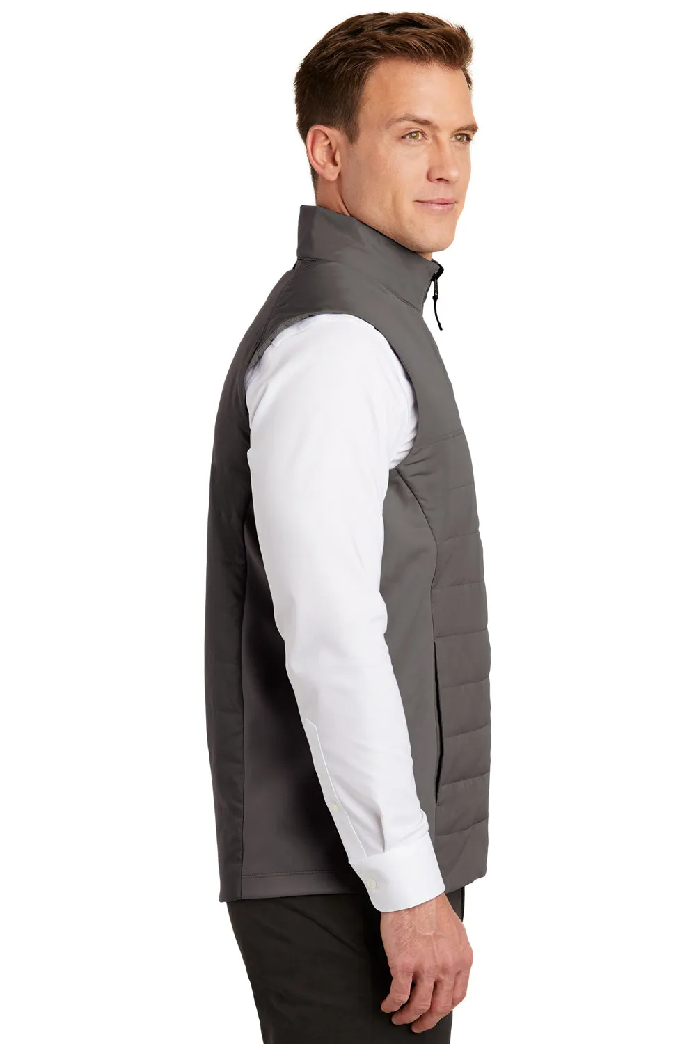 Port Authority Mens Collective Wind & Water Resistant Full Zip Vest - Graphite Grey
