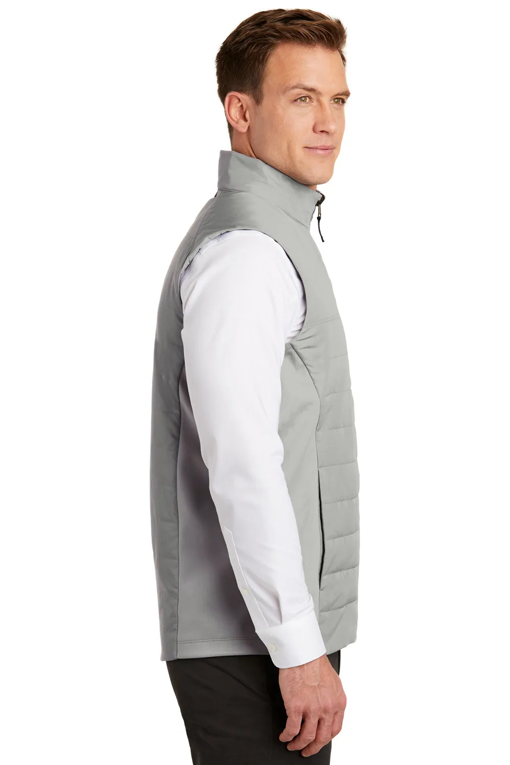 Port Authority Mens Collective Wind & Water Resistant Full Zip Vest - Gusty Grey