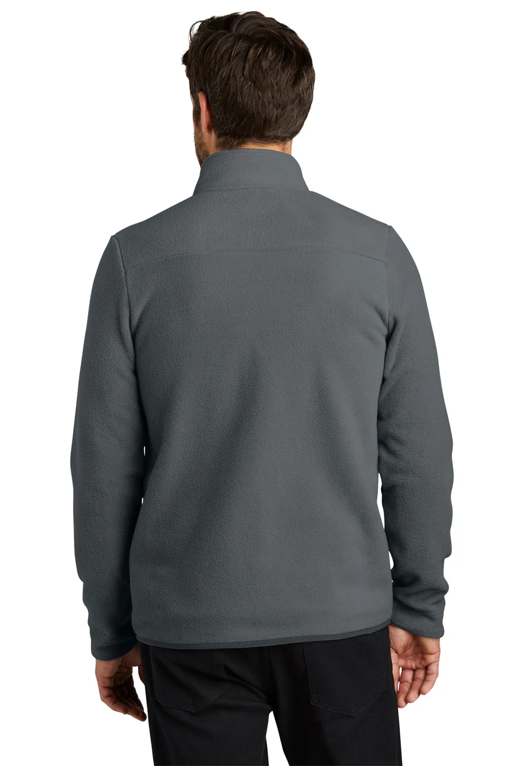 Port Authority Mens Connection Pill Resistant Fleece Full Zip Jacket - Charcoal Grey