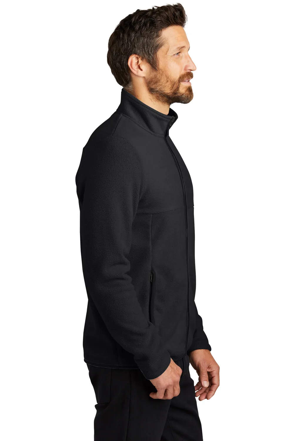 Port Authority Mens Connection Pill Resistant Fleece Full Zip Jacket - Deep Black