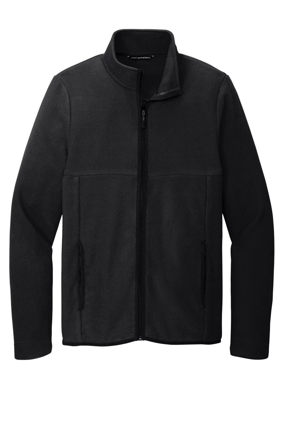 Port Authority Mens Connection Pill Resistant Fleece Full Zip Jacket - Deep Black