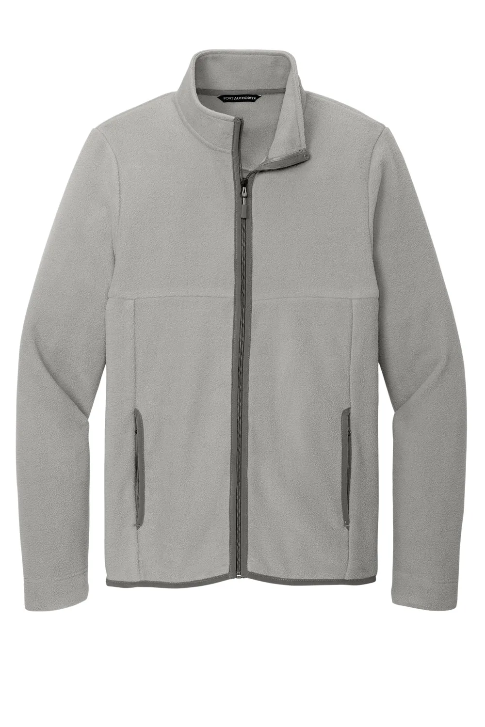 Port Authority Mens Connection Pill Resistant Fleece Full Zip Jacket - Gusty Grey