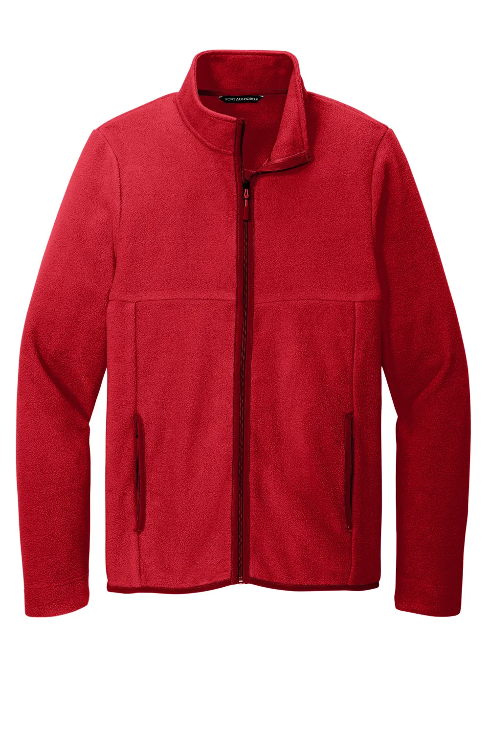 Port Authority Mens Connection Pill Resistant Fleece Full Zip Jacket - Rich Red