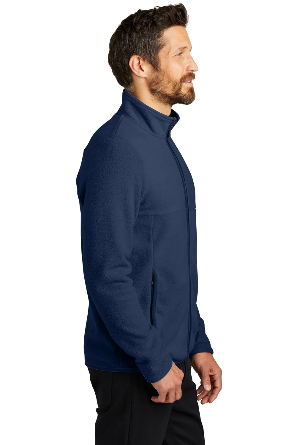 Port Authority Mens Connection Pill Resistant Fleece Full Zip Jacket - River Navy Blue