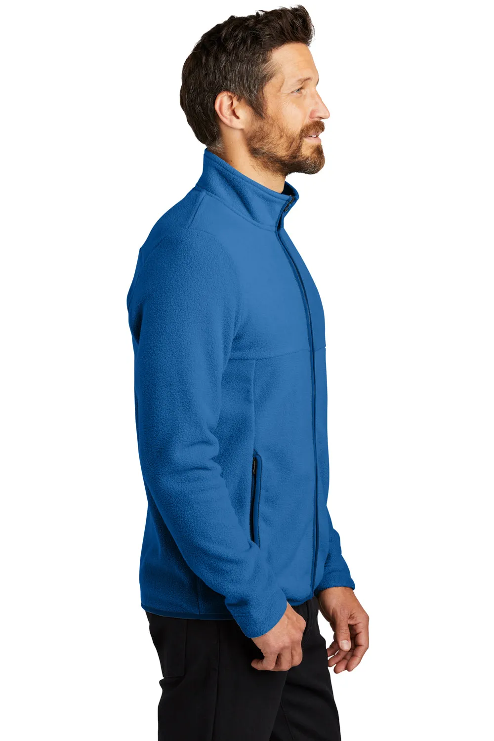 Port Authority Mens Connection Pill Resistant Fleece Full Zip Jacket - True Blue