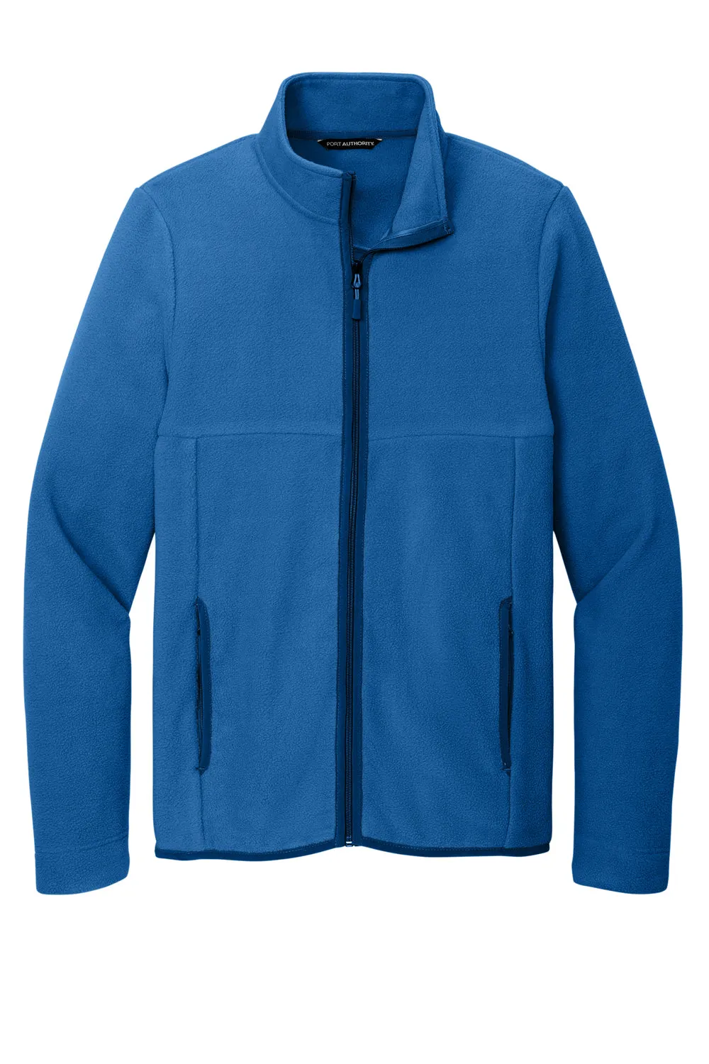 Port Authority Mens Connection Pill Resistant Fleece Full Zip Jacket - True Blue