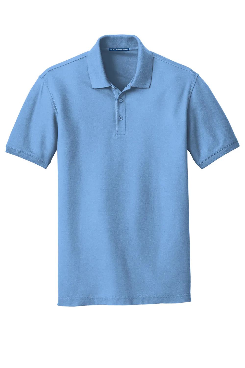 Port Authority Mens Core Classic Short Sleeve Polo Shirt - Carolina Blue