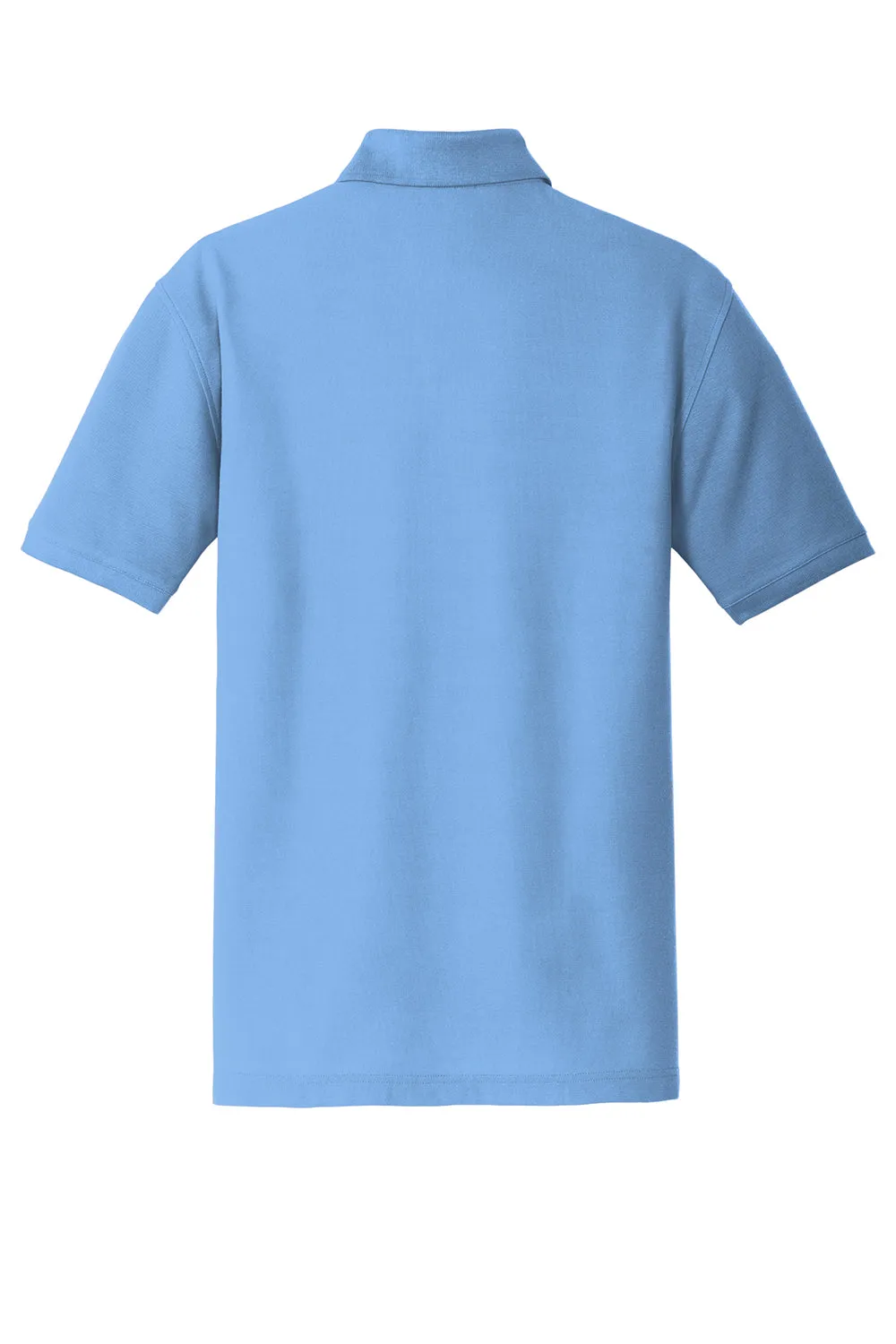 Port Authority Mens Core Classic Short Sleeve Polo Shirt - Carolina Blue