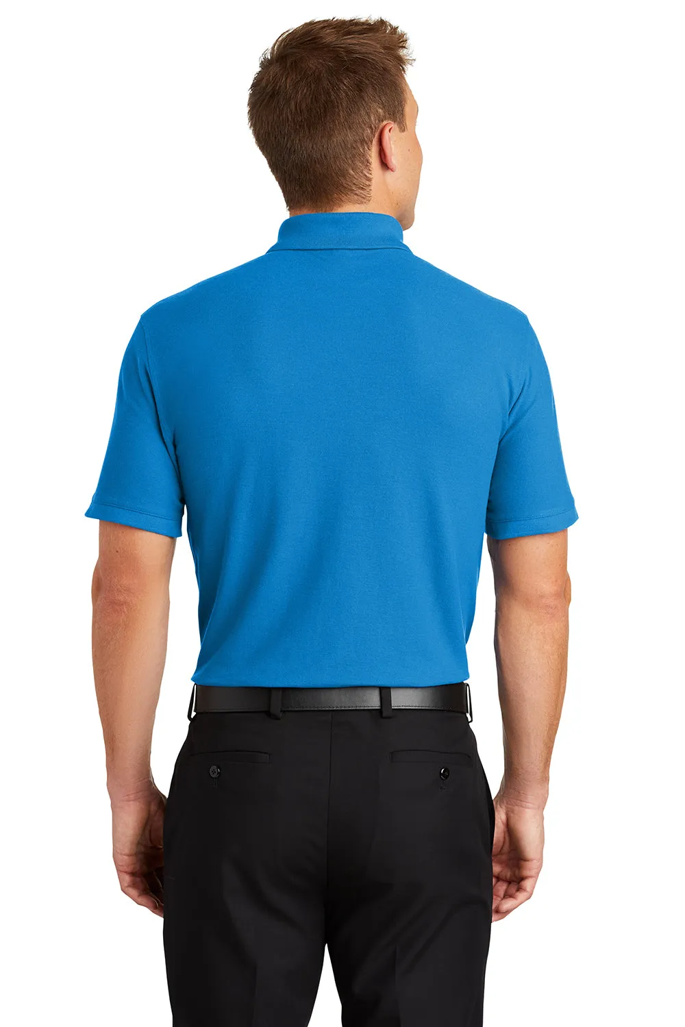 Port Authority Mens Core Classic Short Sleeve Polo Shirt - Coastal Blue