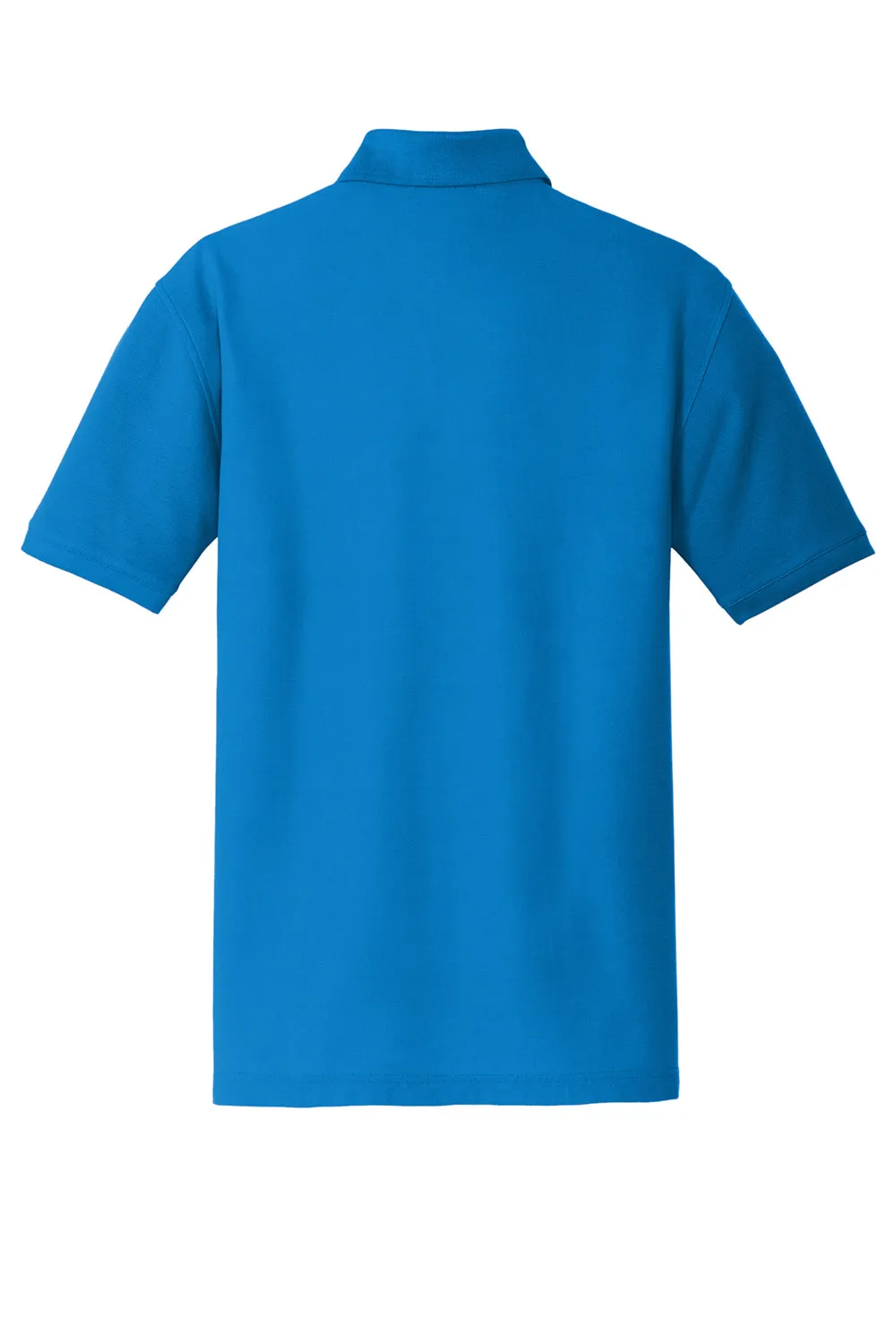 Port Authority Mens Core Classic Short Sleeve Polo Shirt - Coastal Blue