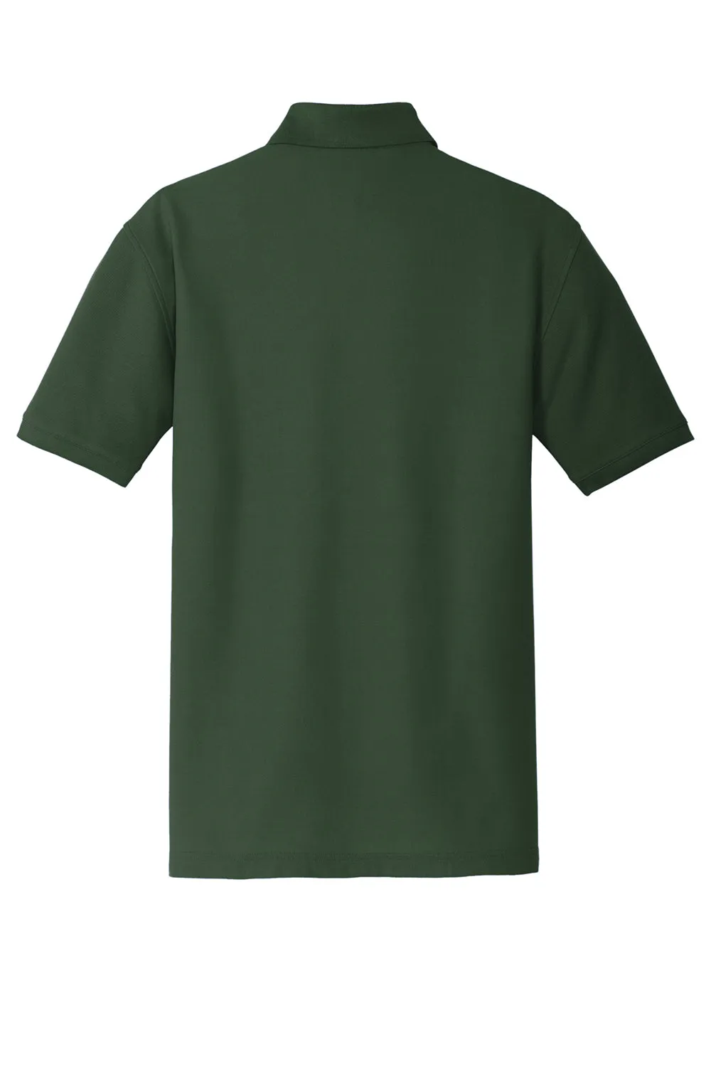 Port Authority Mens Core Classic Short Sleeve Polo Shirt - Deep Forest Green