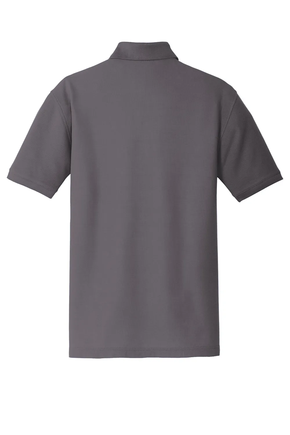 Port Authority Mens Core Classic Short Sleeve Polo Shirt - Graphite Grey