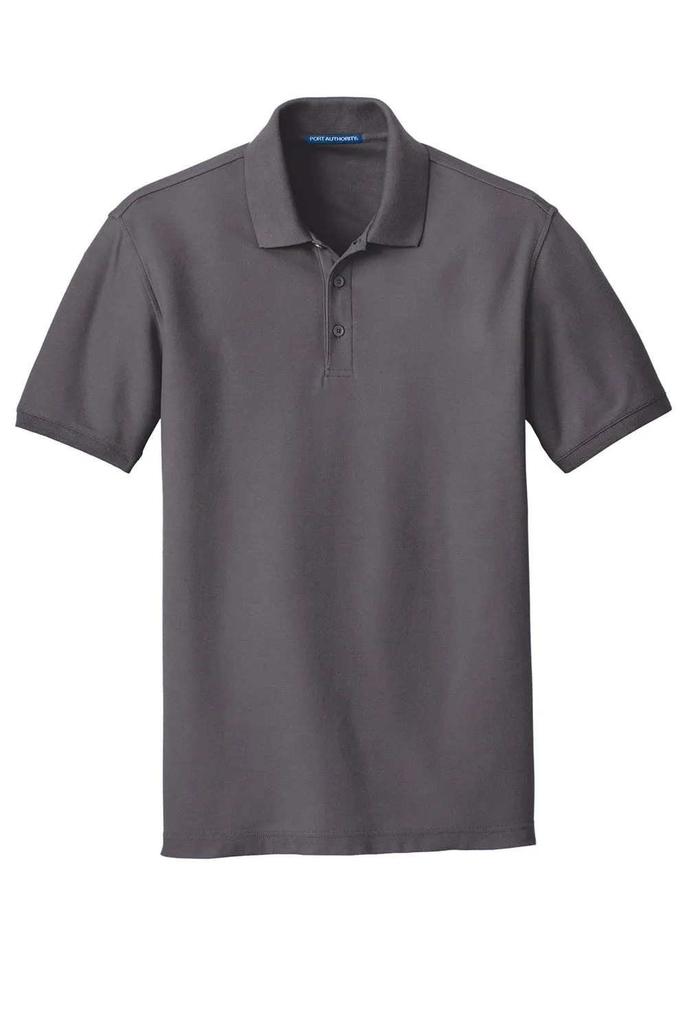 Port Authority Mens Core Classic Short Sleeve Polo Shirt - Graphite Grey