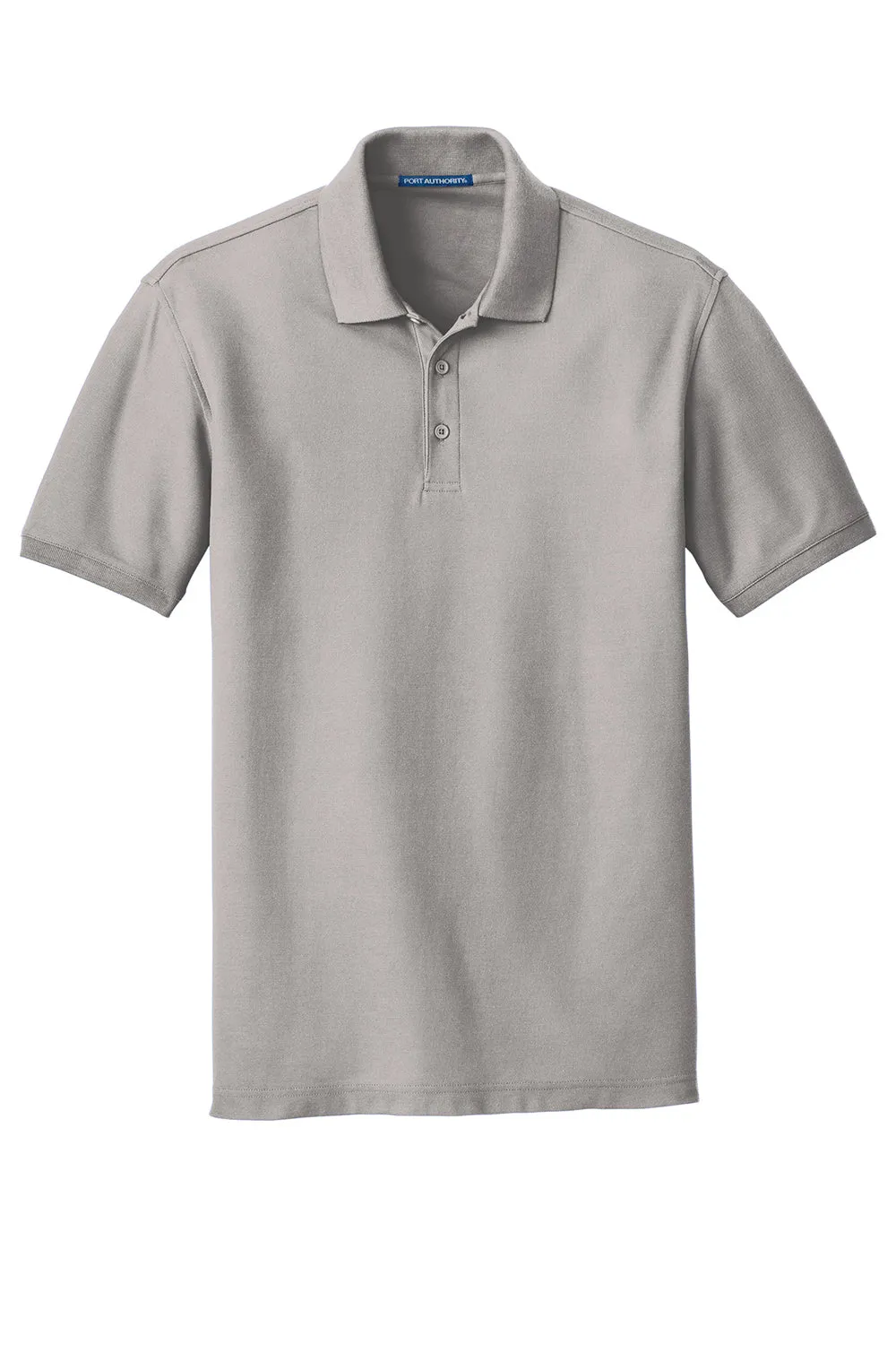 Port Authority Mens Core Classic Short Sleeve Polo Shirt - Gusty Grey