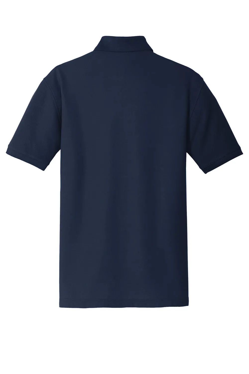 Port Authority Mens Core Classic Short Sleeve Polo Shirt - River Navy Blue