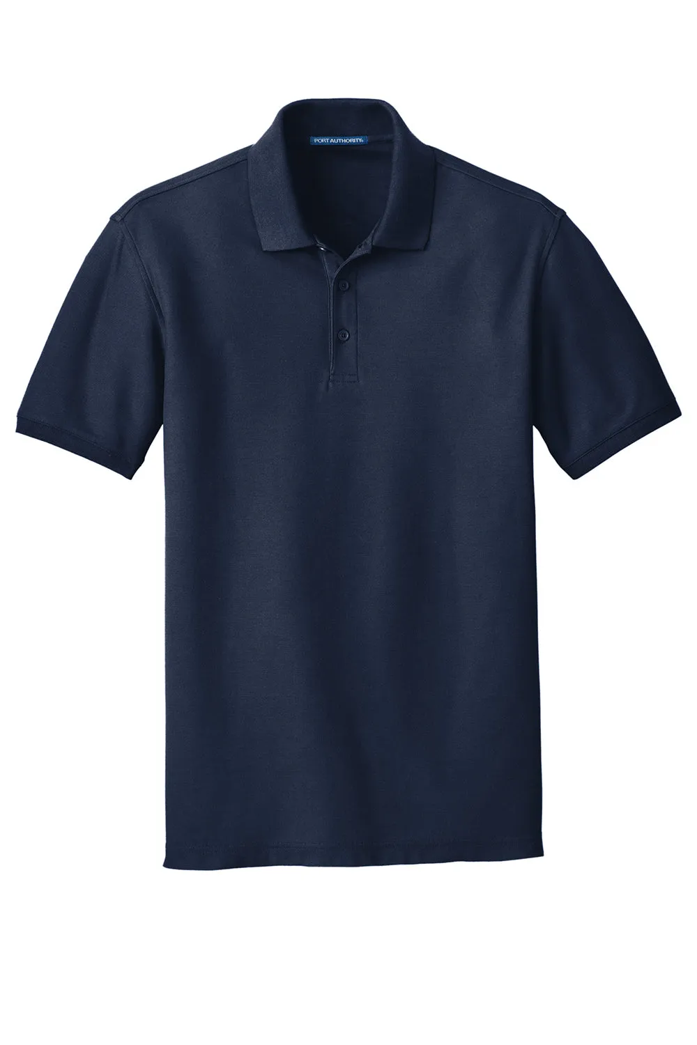 Port Authority Mens Core Classic Short Sleeve Polo Shirt - River Navy Blue