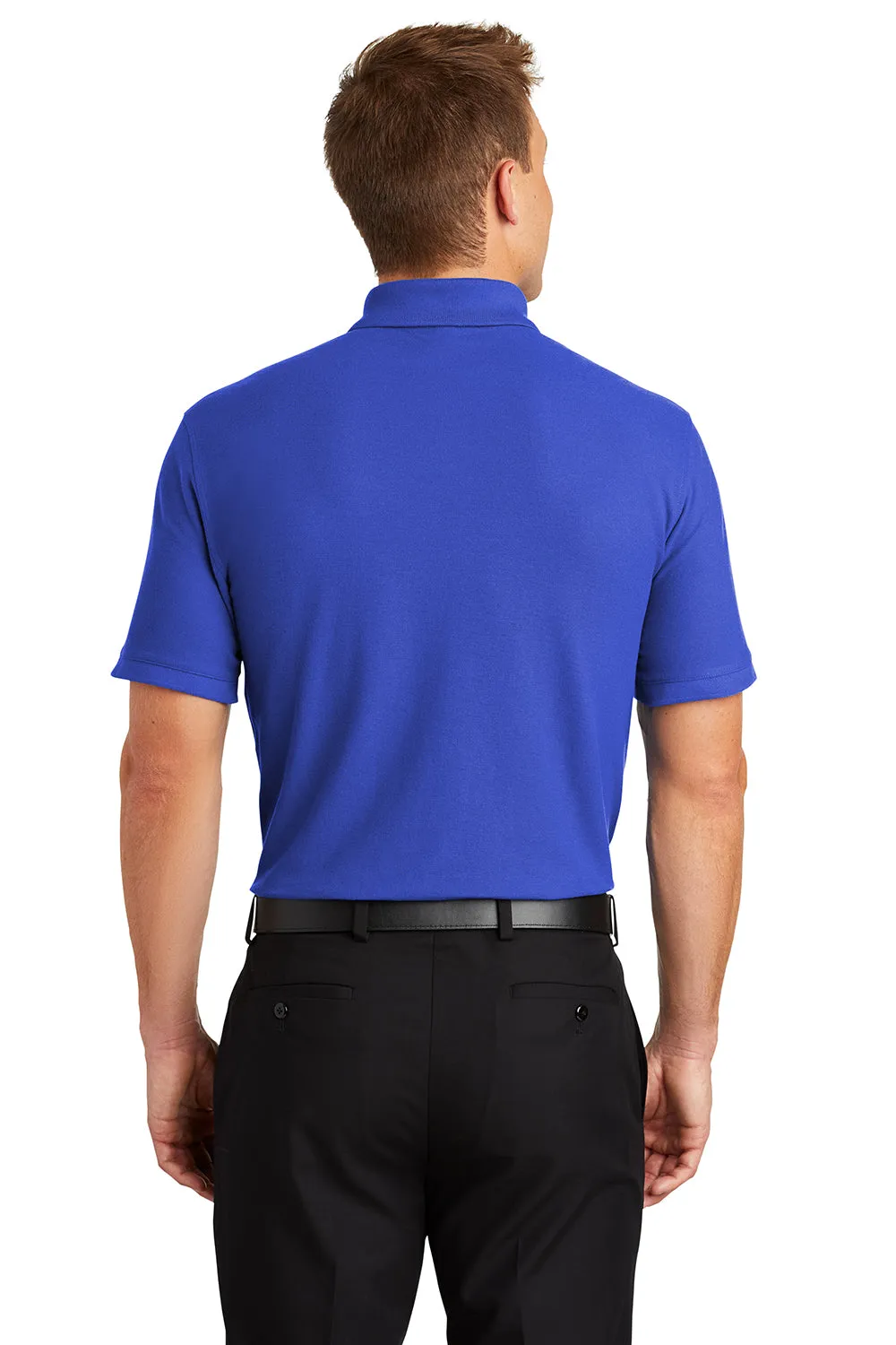 Port Authority Mens Core Classic Short Sleeve Polo Shirt - True Royal Blue