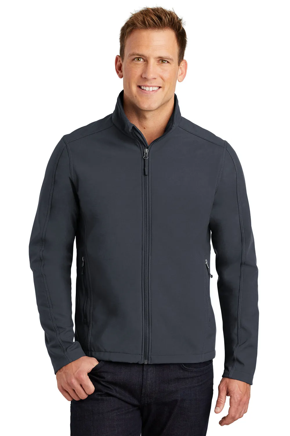 Port Authority Mens Core Wind & Water Resistant Full Zip Jacket - Battleship Grey