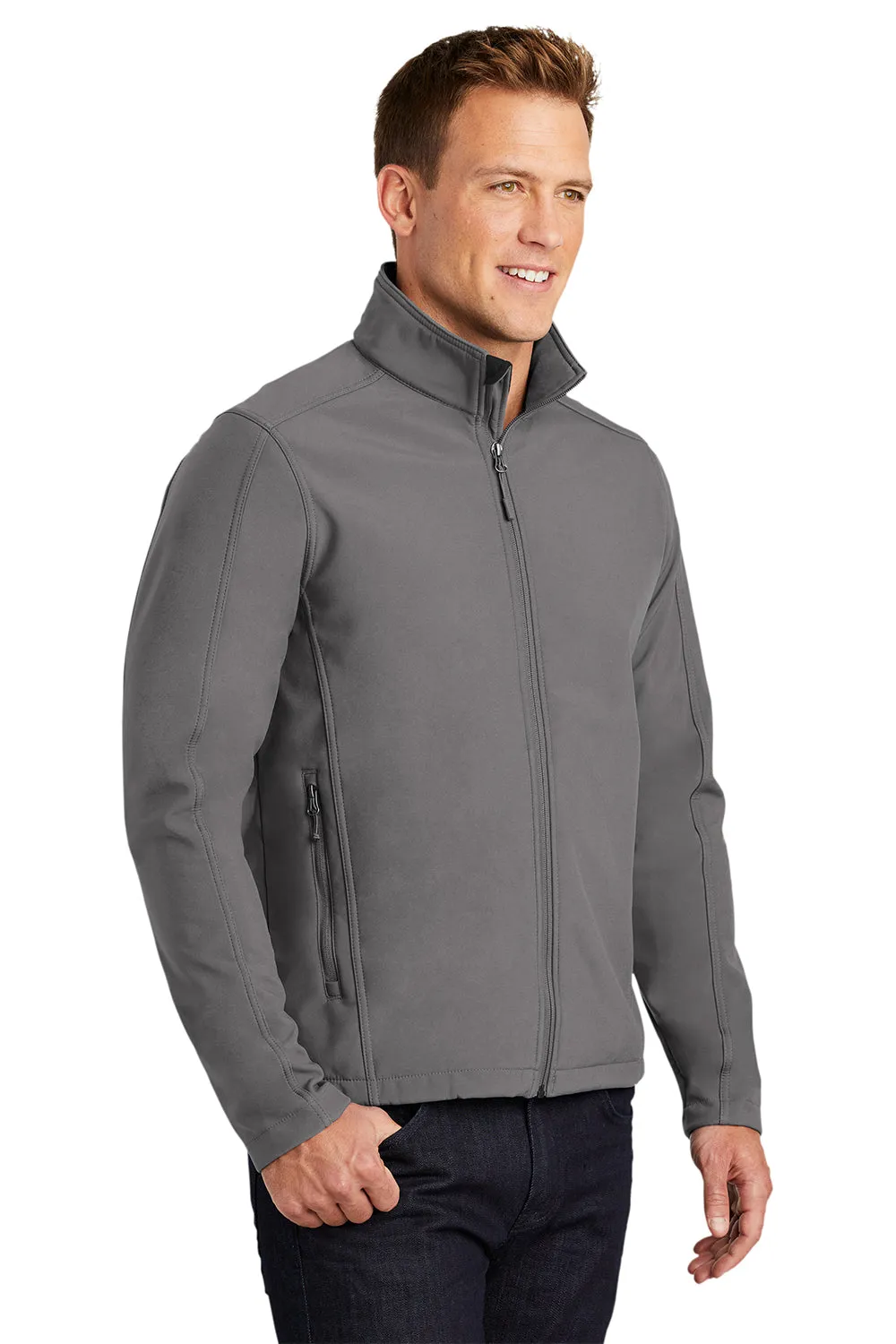 Port Authority Mens Core Wind & Water Resistant Full Zip Jacket - Deep Smoke Grey