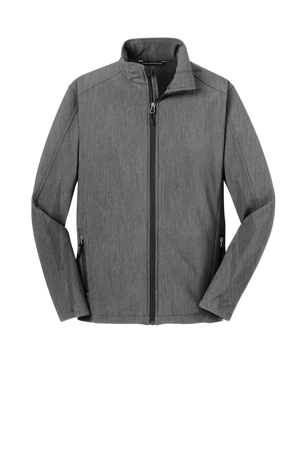 Port Authority Mens Core Wind & Water Resistant Full Zip Jacket - Heather Pearl Grey