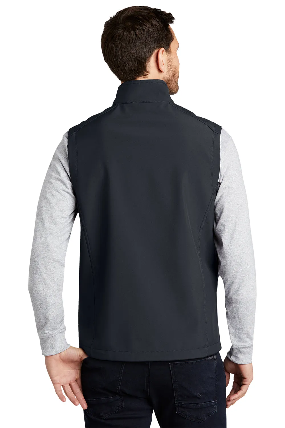 Port Authority Mens Core Wind & Water Resistant Full Zip Vest - Battleship Grey