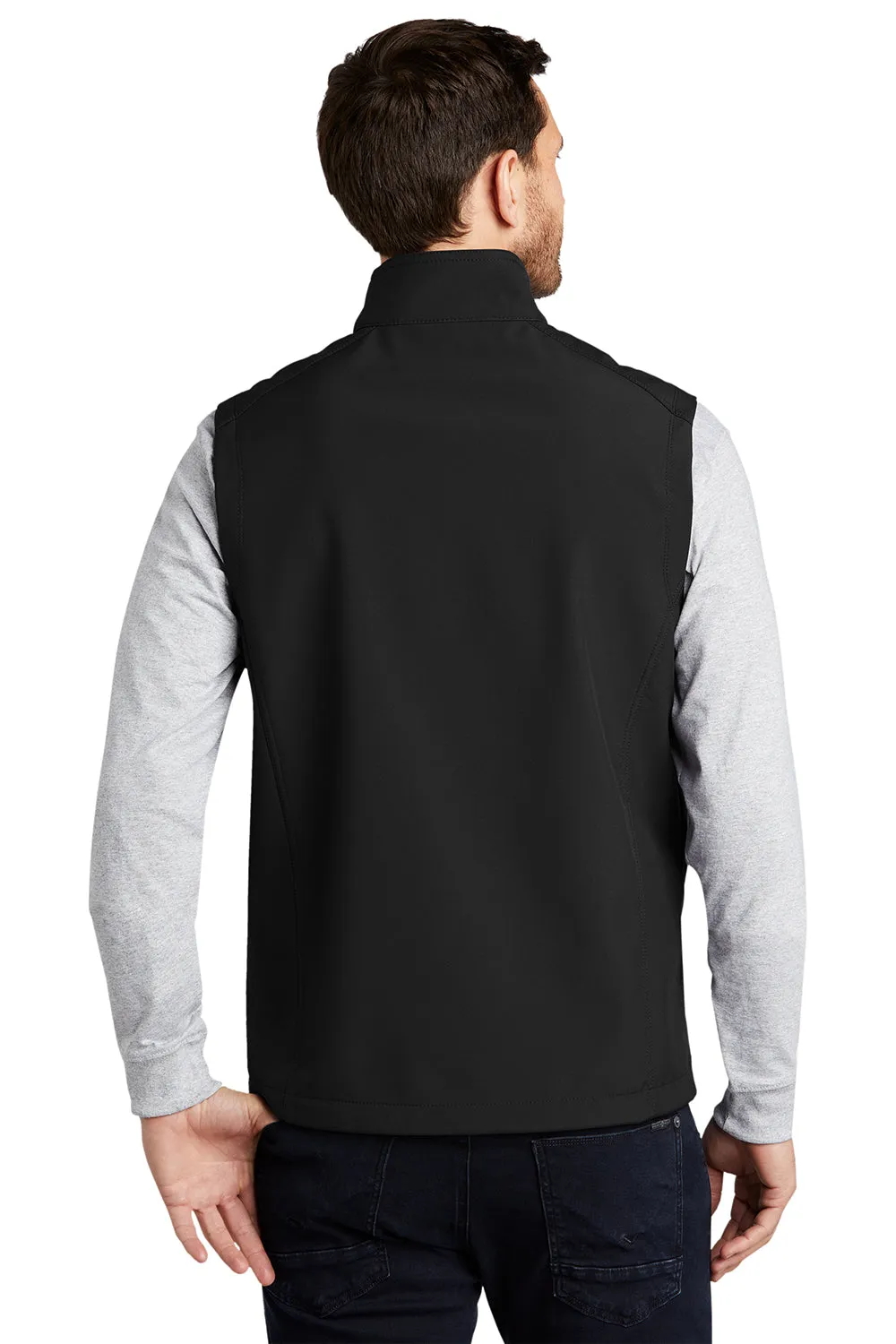 Port Authority Mens Core Wind & Water Resistant Full Zip Vest - Black
