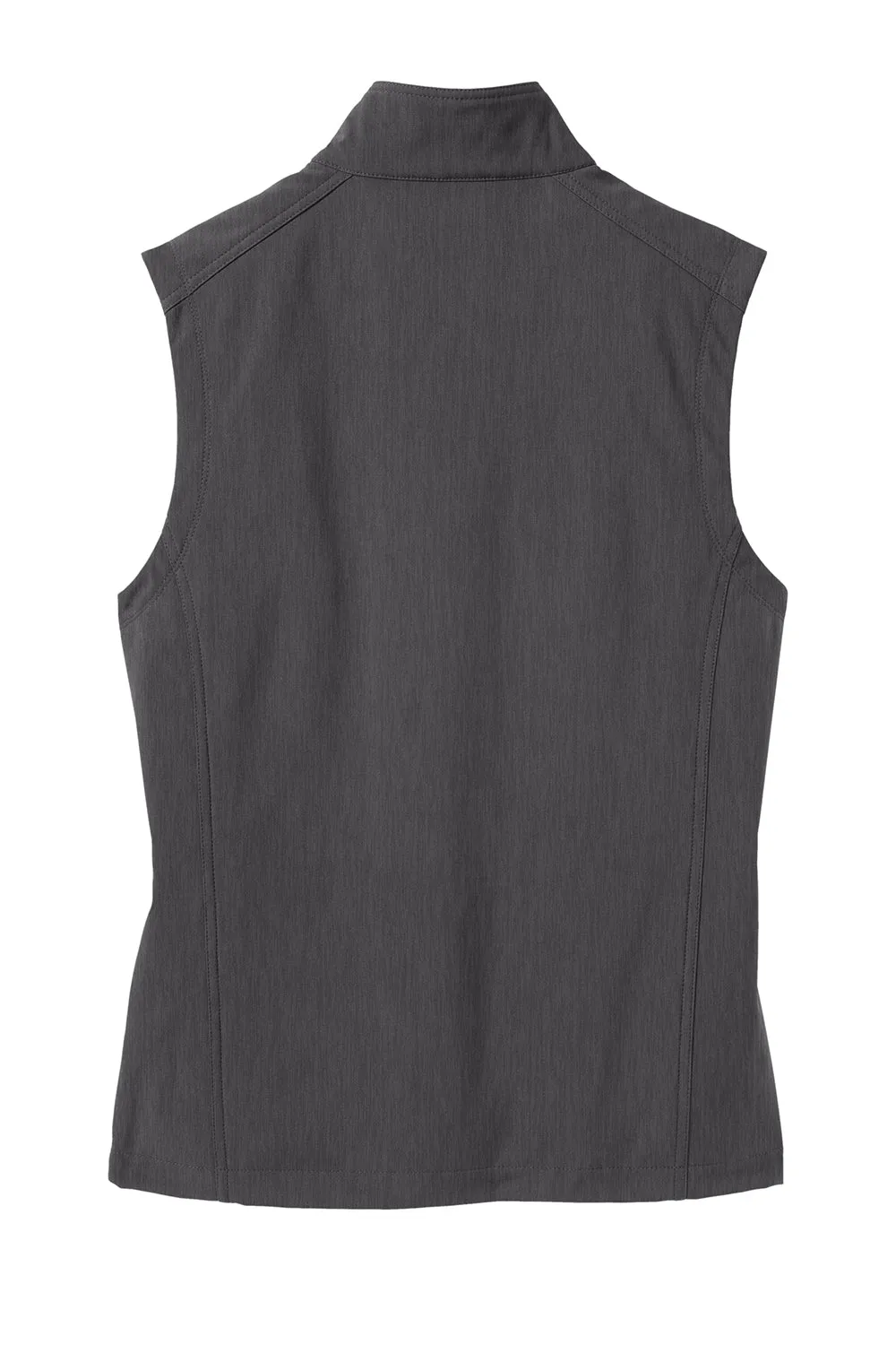 Port Authority Mens Core Wind & Water Resistant Full Zip Vest - Heather Charcoal Black
