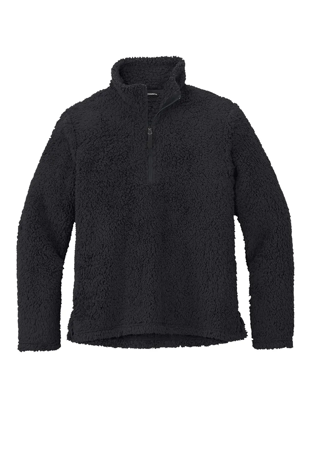 Port Authority Mens Cozy Sherpa Fleece 1/4 Zip Jacket - Charcoal Grey - Closeout