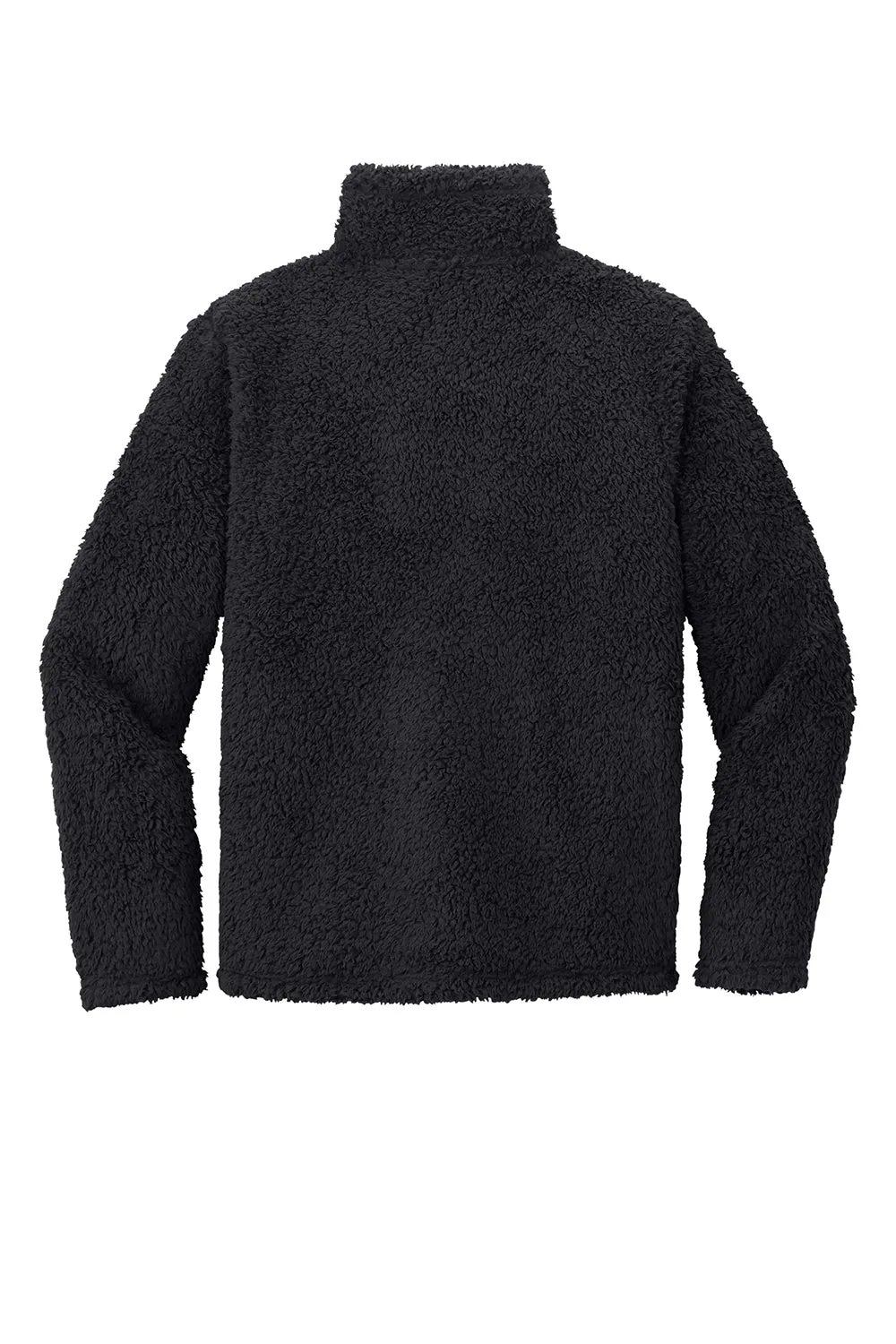 Port Authority Mens Cozy Sherpa Fleece 1/4 Zip Jacket - Charcoal Grey - Closeout