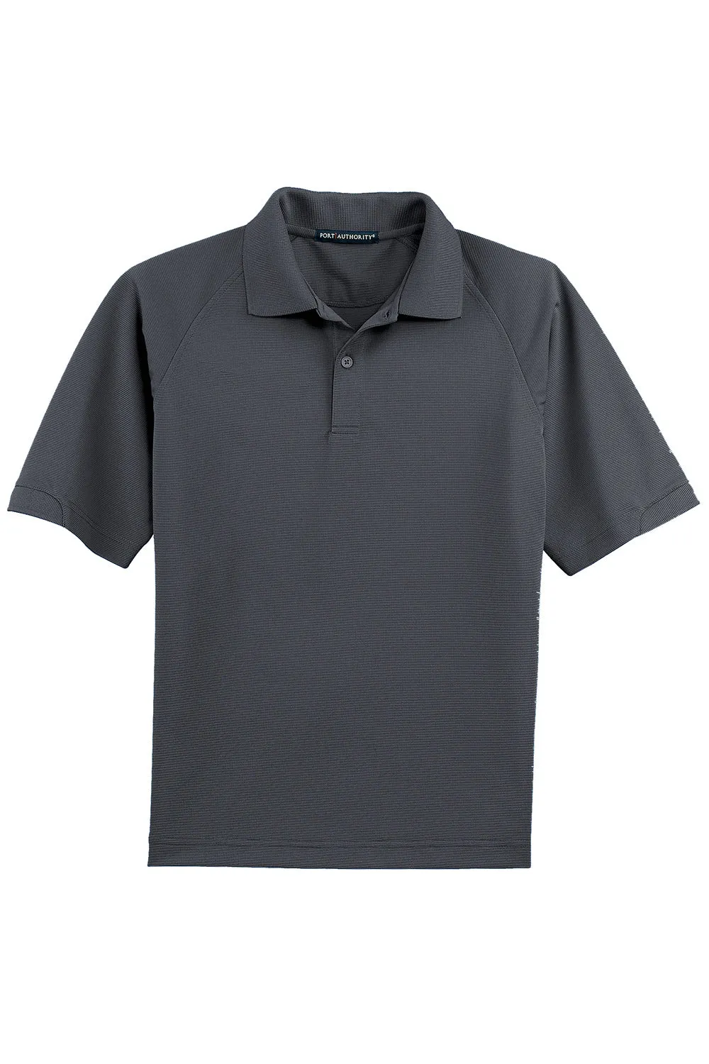 Port Authority Mens Dry Zone Moisture Wicking Short Sleeve Polo Shirt - Iron Grey