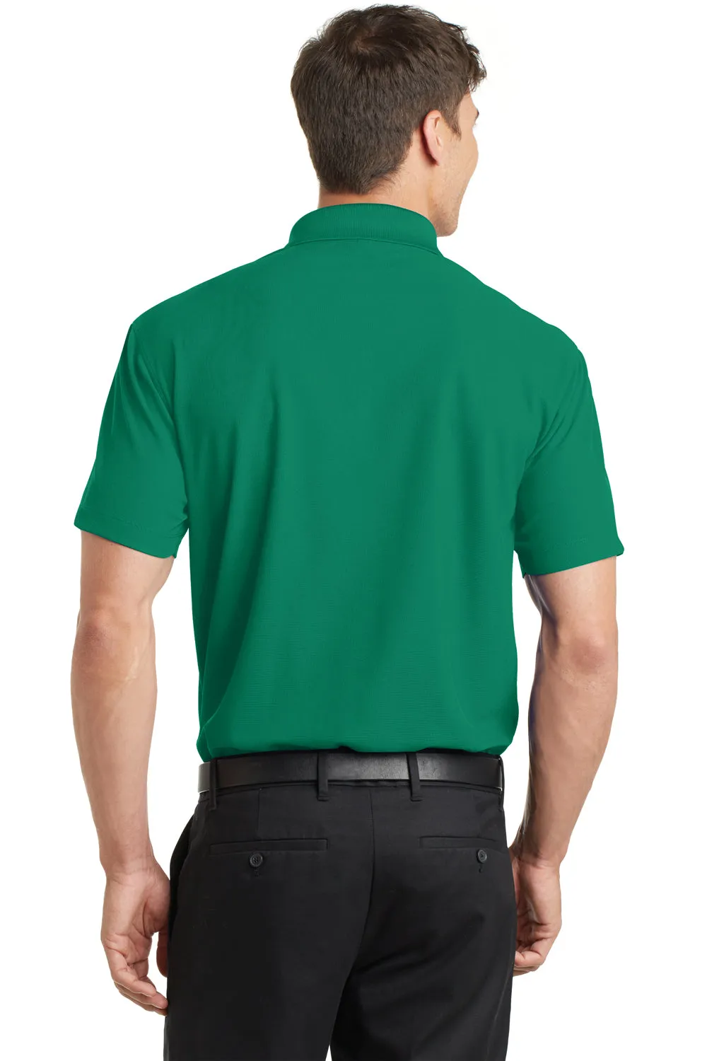 Port Authority Mens Dry Zone Moisture Wicking Short Sleeve Polo Shirt - Jewel Green