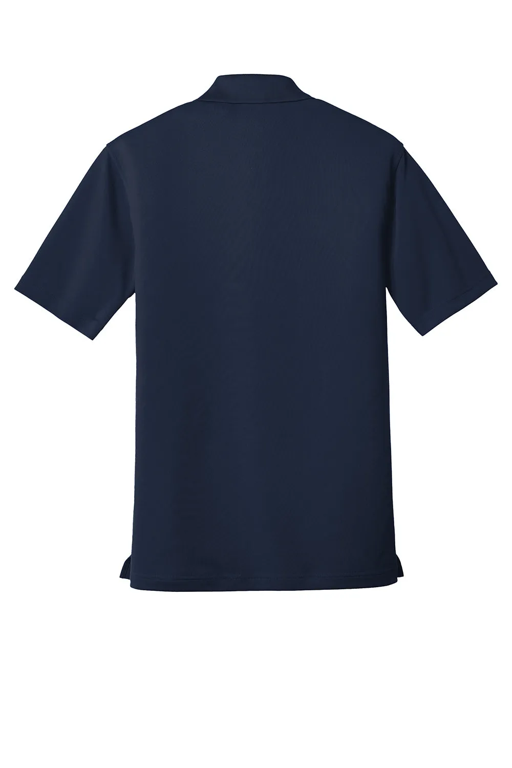 Port Authority Mens Dry Zone Moisture Wicking Short Sleeve Polo Shirt w/ Pocket - River Navy Blue